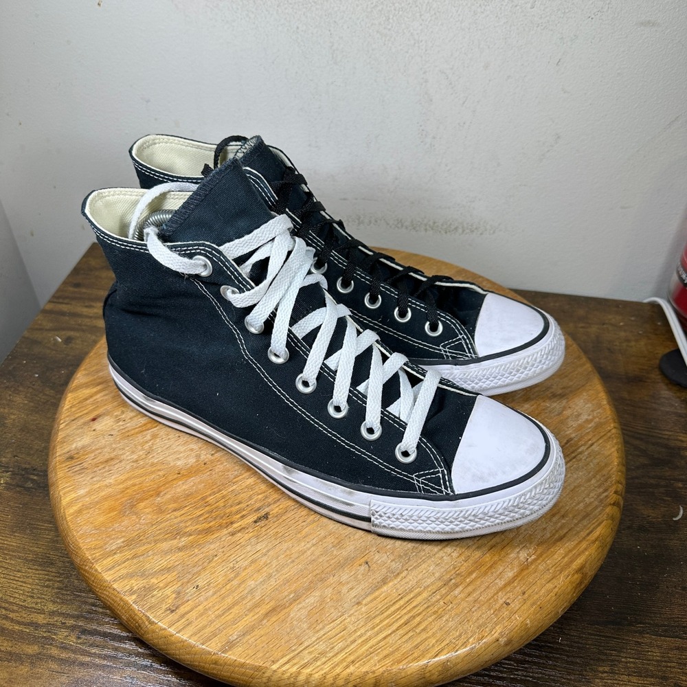 Converse Chuck Taylor All Star High Top Black Sneakers M9160 Mens 9 Womens 11